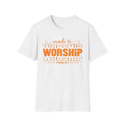 MADE TO WORSHIP PSALM 95:1 Softstyle T-Shirt